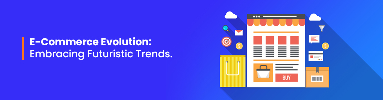 Diverse tech icons symbolizing emerging e-commerce trends.