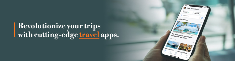 Facebook post featuring a mobile phone displaying travel app details.